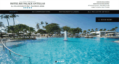 Desktop Screenshot of hotelriupalaceantillas.com